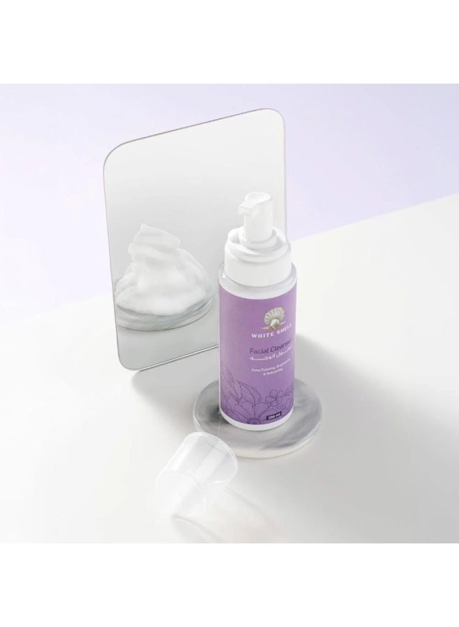 White Shell Deep Cleansing & Moisturizing Face Wash – 250ml - Image 2